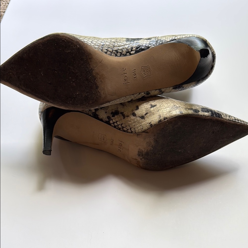 Joie Cream and Black Ankle Booties with Sleek Design - Picture 3 of 3